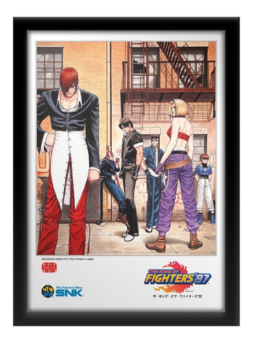 Quadro The King Of Fighters 97 Pôster Arcade - 33 X 45 Cm